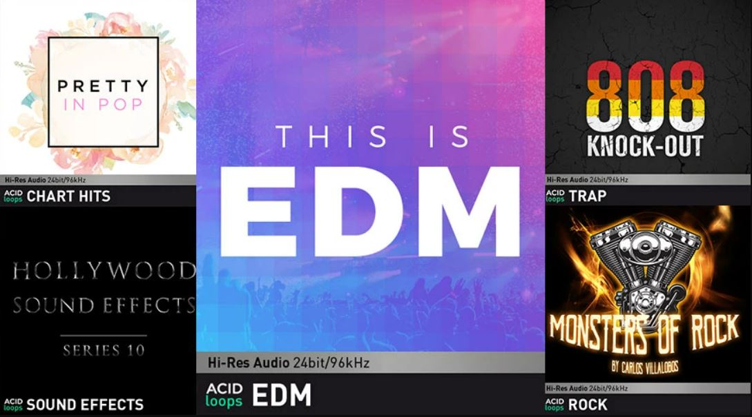 Different audios are listed together